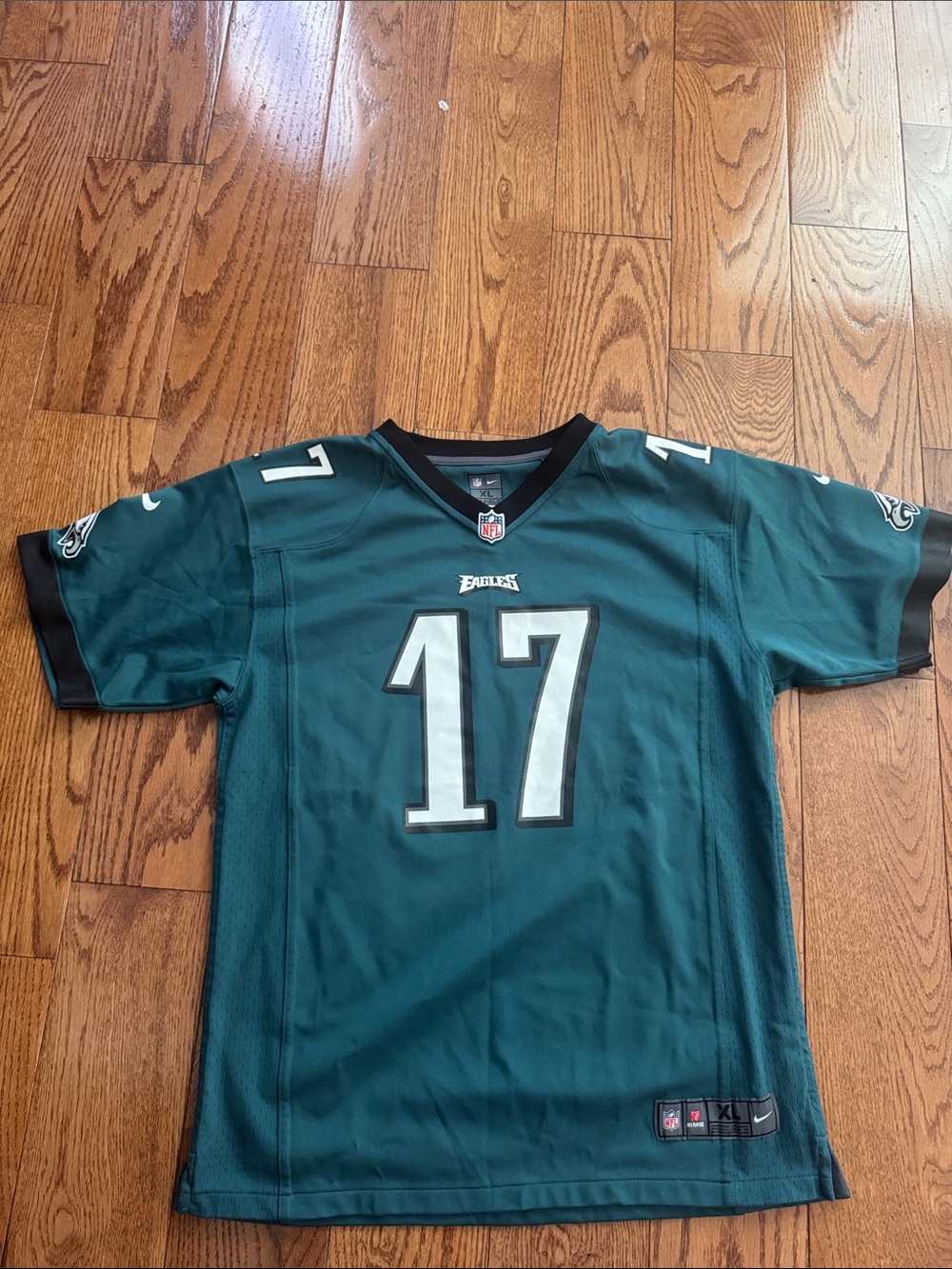 NFL Philadelphia Eagles Jersey #17 in Midnight Green and White